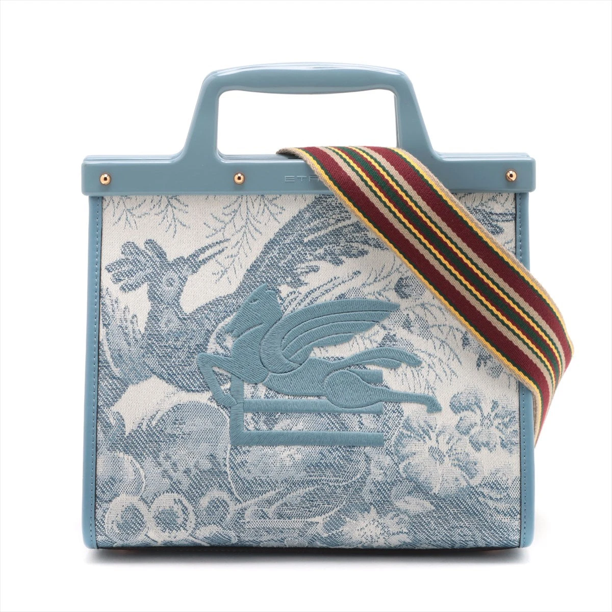 エトロ　ラブトロッター、ジャガード　2wayバッグ ETRO ジャガード スモール ラブトロッター トートバッグ (ETRO