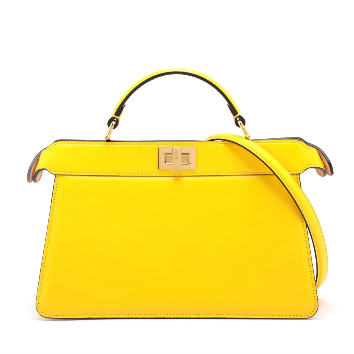 新品同様 FENDI ハンドバッグ X-LITE セレリア 2way イエロー FENDI - 新品同様 FENDI ハンドバッグ X-LITE セレリア 2way