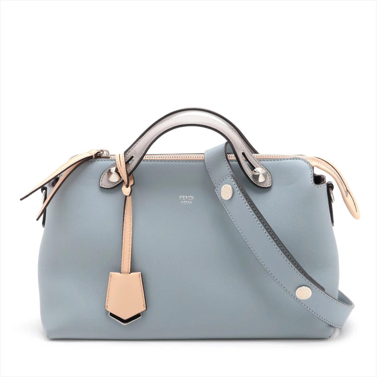 フェンディ バイザウェイ ミディアム 2way レザー マルチカラー グレー