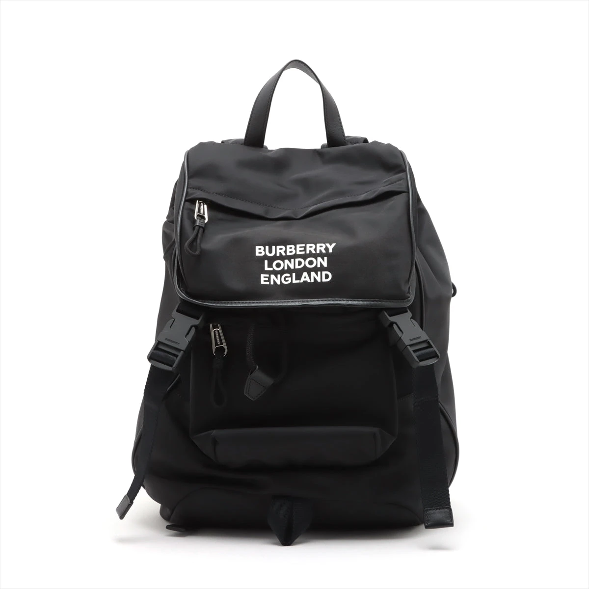 BURBERRY バーバリー ロゴ ナイロン バックパック リュック ブラック