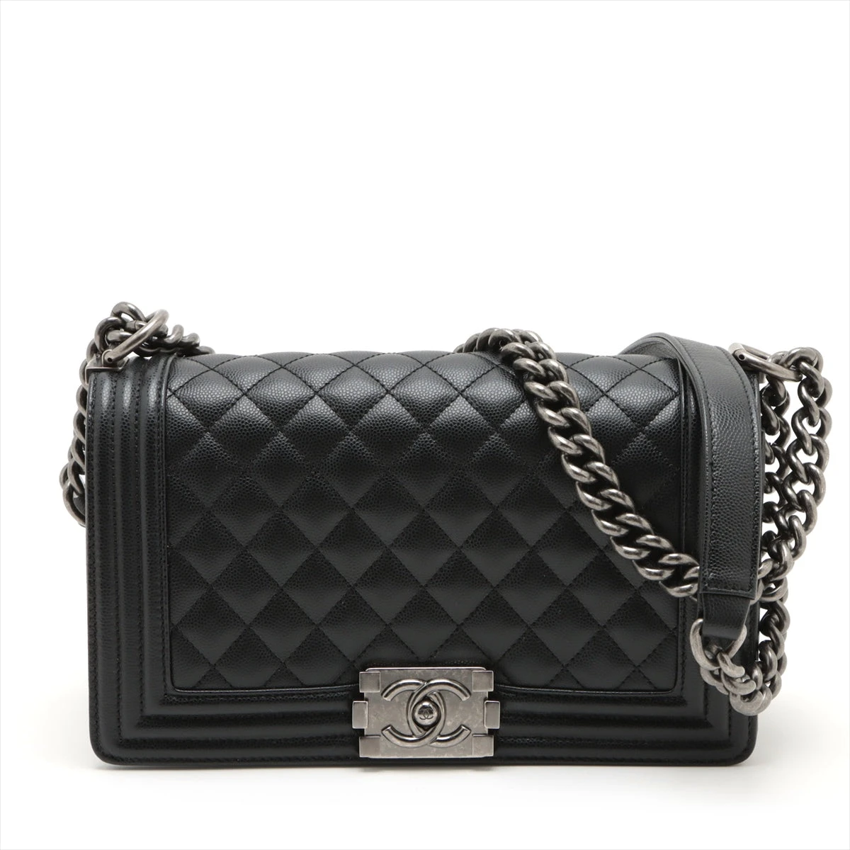 CHANEL】ボーイシャネル ロングフラップ・ウォレット キャビア