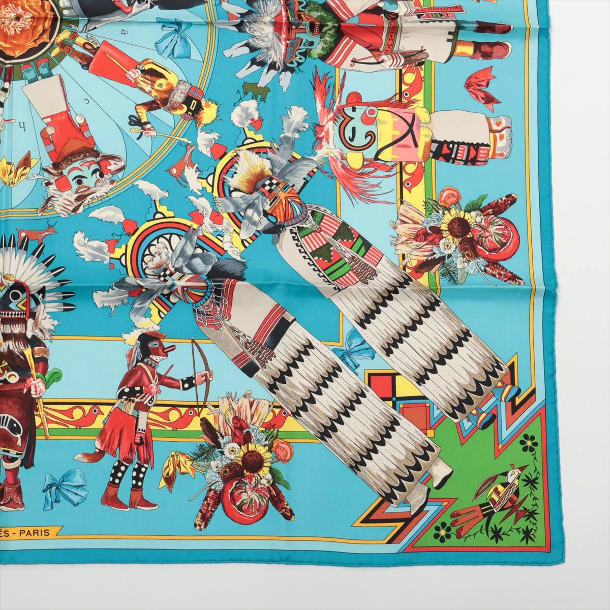 ☘️未使用に近い☘️ HERMES　Kachinas　カチナ　スカーフ カレ 楽天市場】【極美品】 エルメス HERMES スカーフ カレ 90 シルク