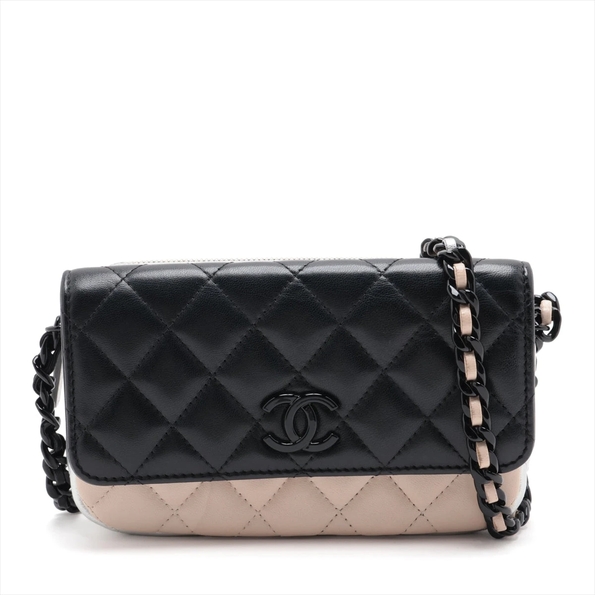 【上品カラー♪マトラッセ】CHANEL★チェーンウォレット 上品なカラー》 CHANEL チェーン ウォレット (CHANEL/ショルダー