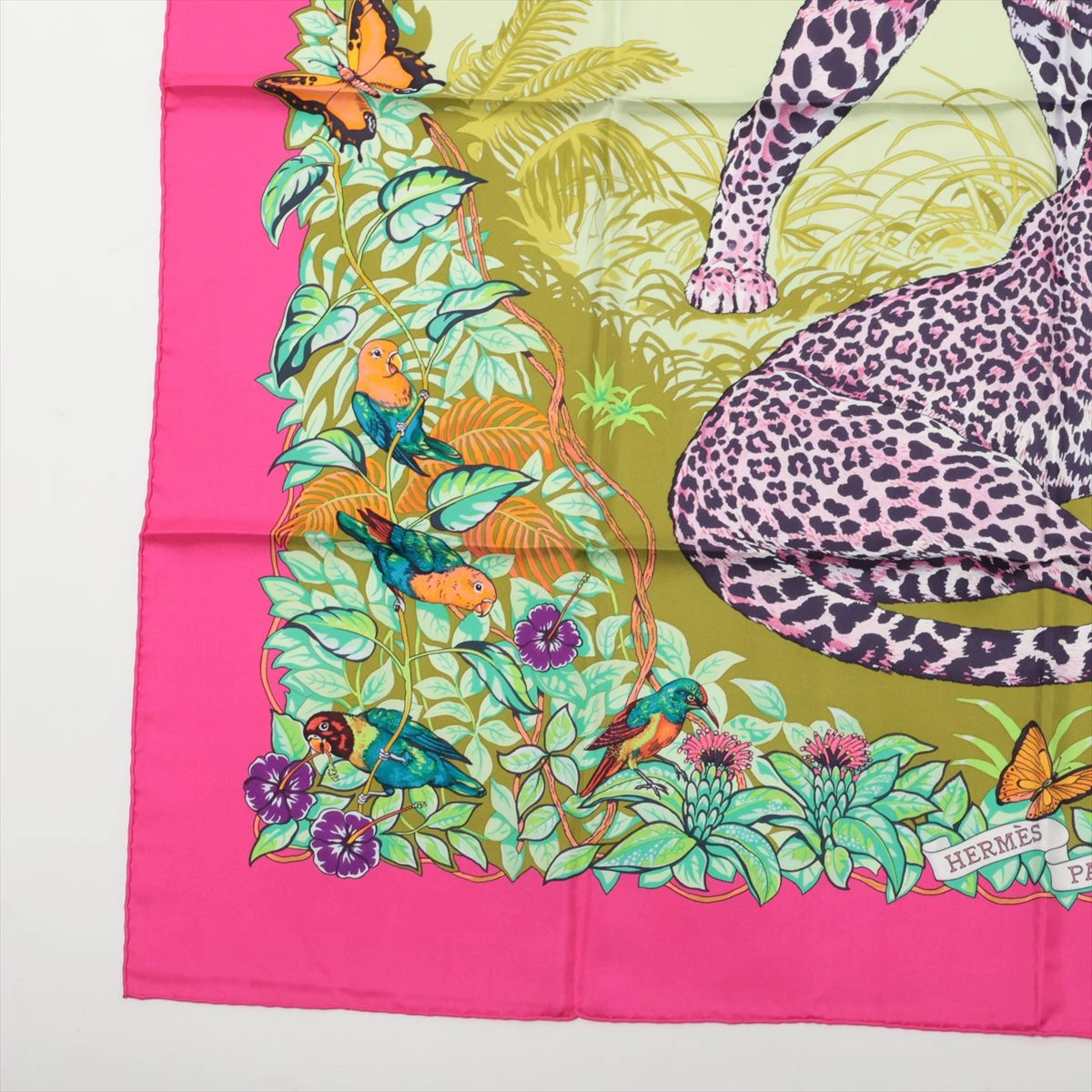 エルメス カレ90 JUNGLE LOVE ジャングルラブ スカーフ シルク