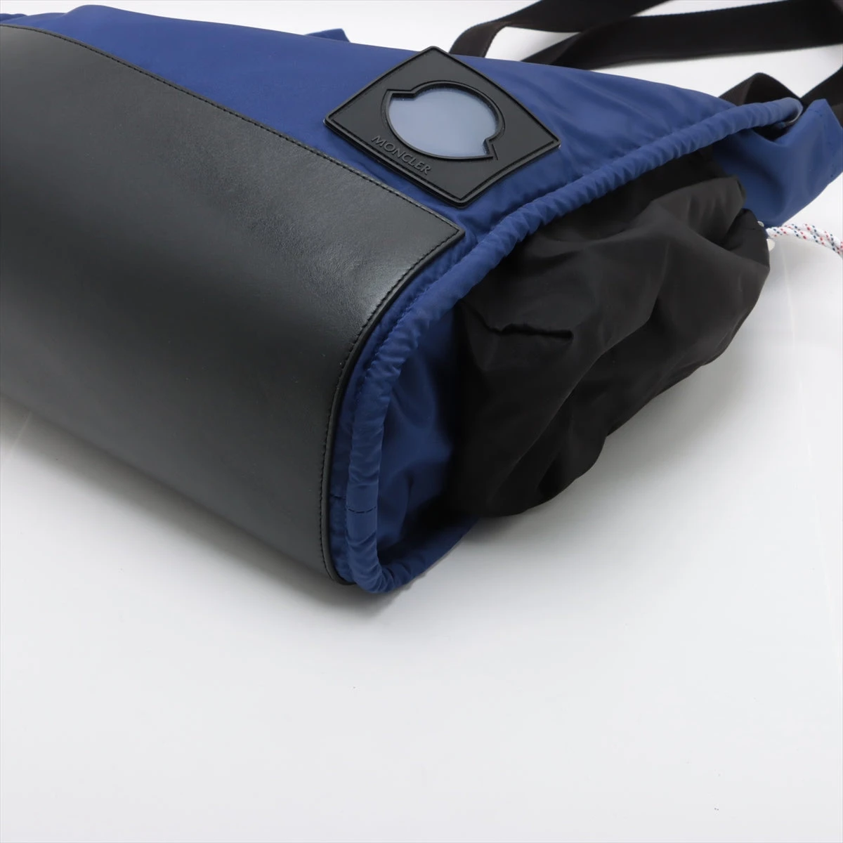 レア 美品 モンクレール レザー ナイロントートバッグ 2way 大容量 MONCLER モンクレール 2WAY トートバッグ ナイロン素材