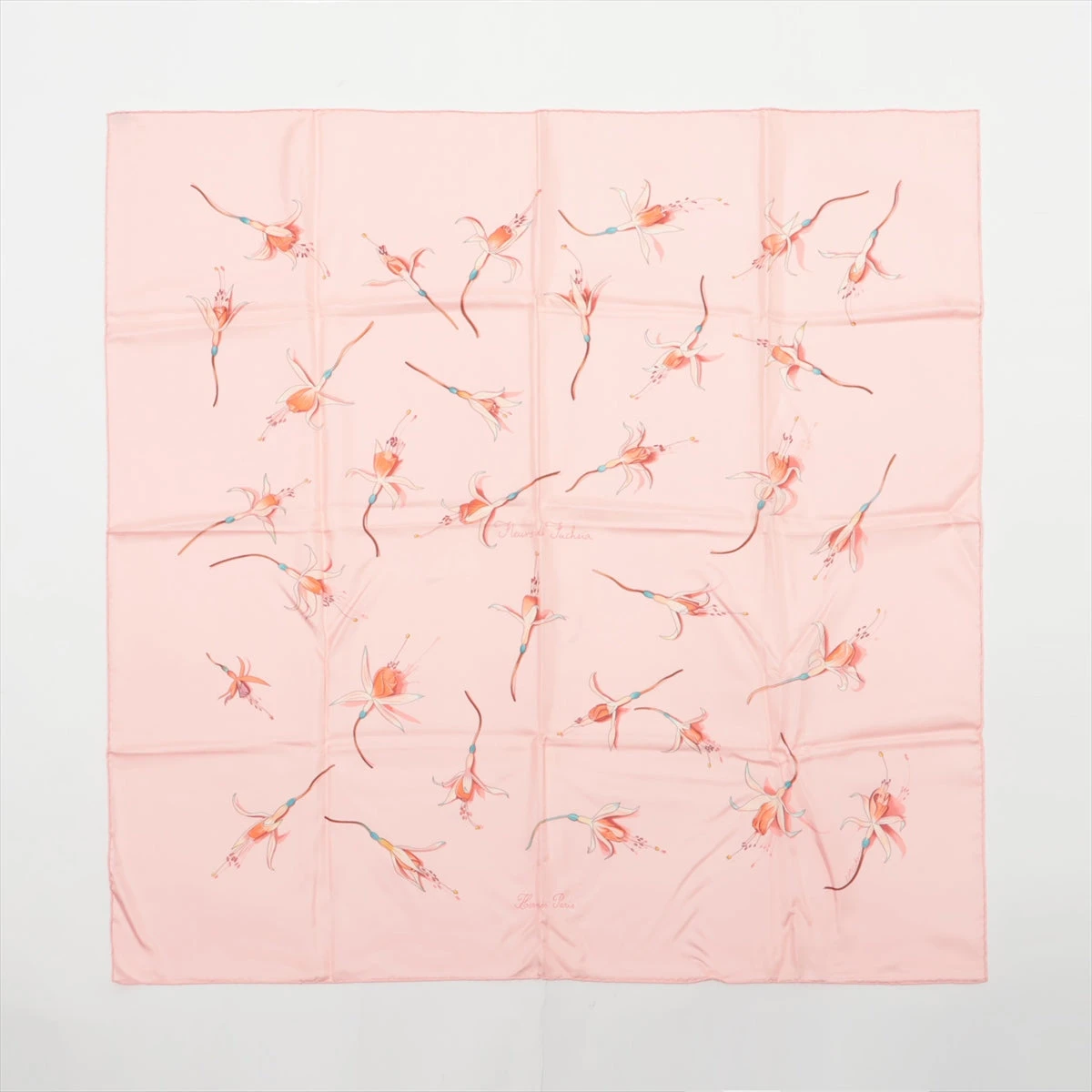 最新最全のをすべて Fleurs カレ90 エルメス De スカーフ フクシャの花 Fuchsia 小物