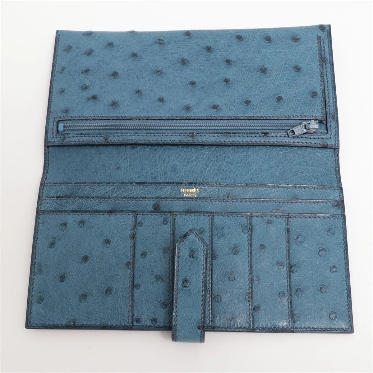 HERMES ヘアコーム ブルー Hermes chou chou hair accessories blue Lady's silk and