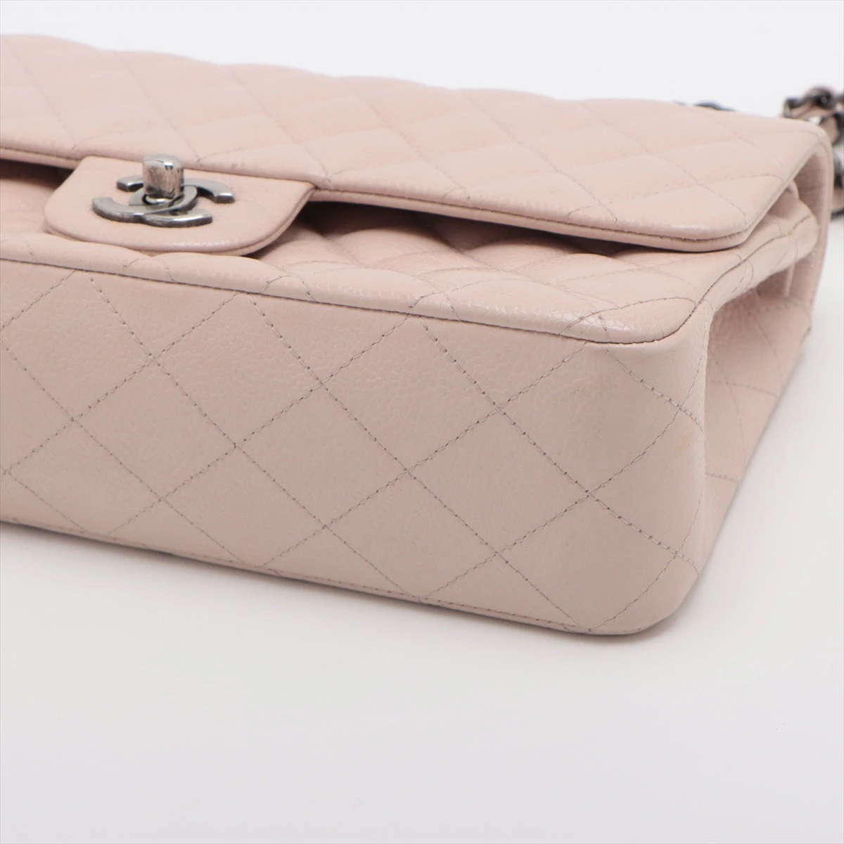 マトラッセ シャネル マトラッセ25 キャビアスキン ダブルフラップ ダブルチェーン