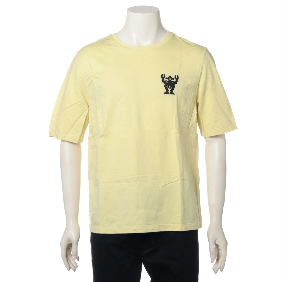 HERMES 半袖ブラウス 40サイズ 100%コットン イエロー HERMES エルメス