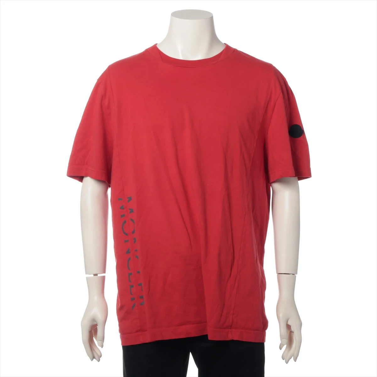 モンクレール 22年 コットン Tシャツ XL メンズ レッド