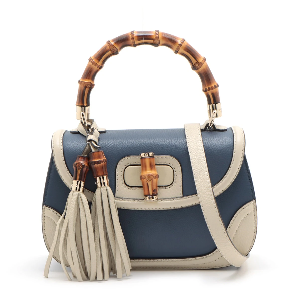 グッチ　ハンドバッグ　レザー　ネイビー　バンブー　2way　4287-3 楽天市場】GUCCI【グッチ】バンブーハンドバッグ 000.3780.0289