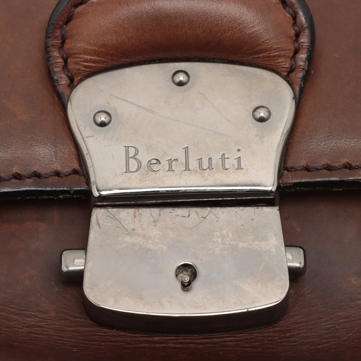 Berluti ビジネスバッグ エミーオ カリグラフィ オールレザー ブラウン Berluti ベルルッティ エミーオ ビジネスバッグ - メルカリ