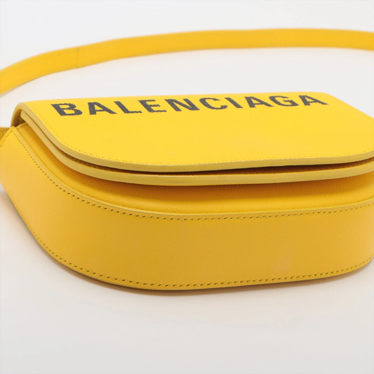 バレンシアガ ヴィル レザー ショルダーバッグ イエロー 550639