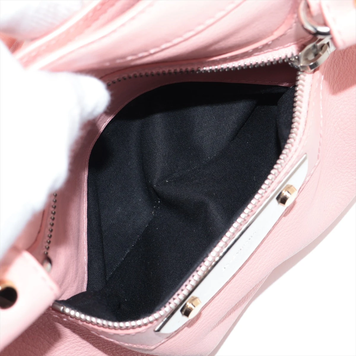 バレンシアガ ザ・シティ 2way ハンドバッグ オールレザー ピンク ミラー付 バレンシアガ ザ シティ レザー 2WAYハンドバッグ ピンク 420821