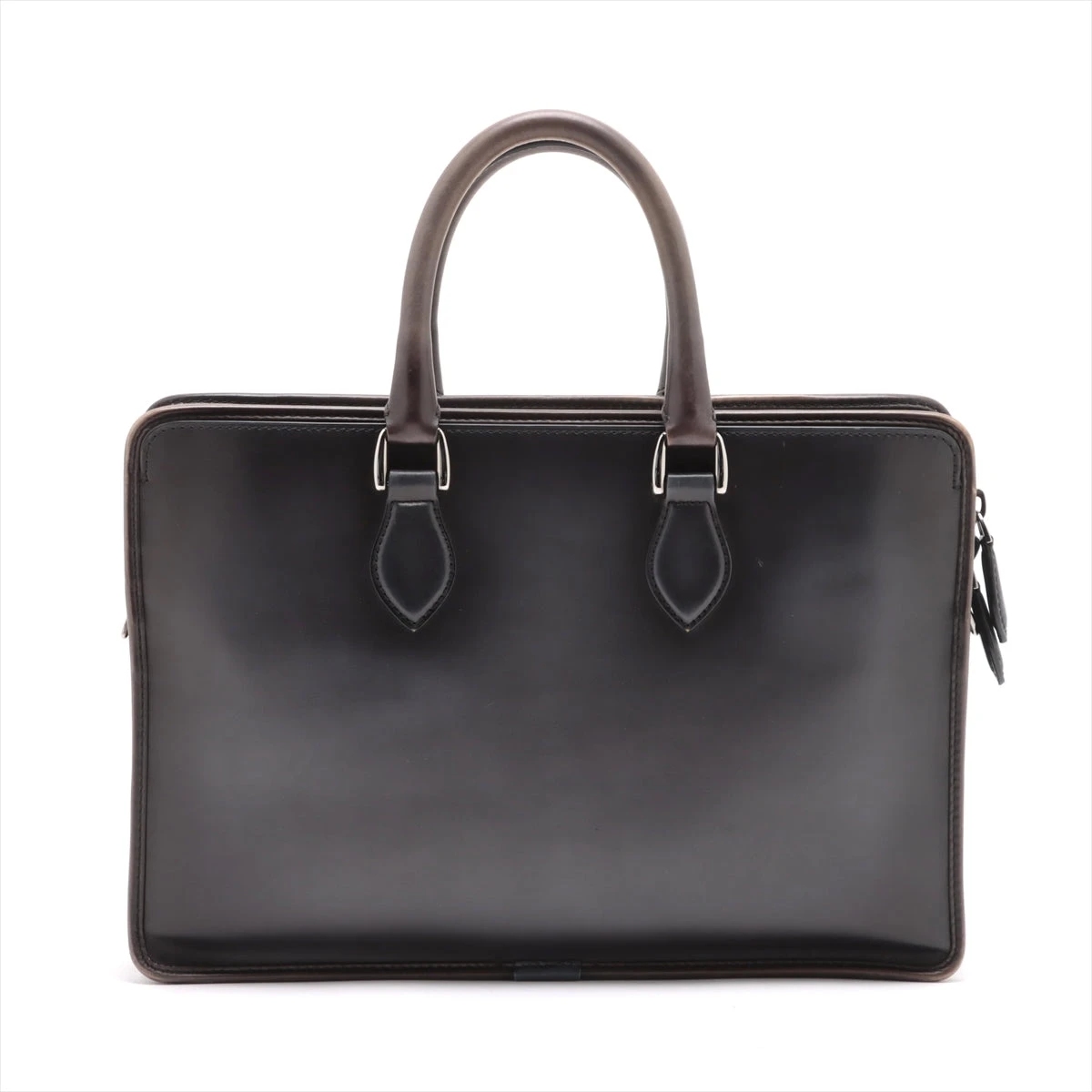 ベルルッティ アンジュール レザー ビジネスバッグ グレー A2953820