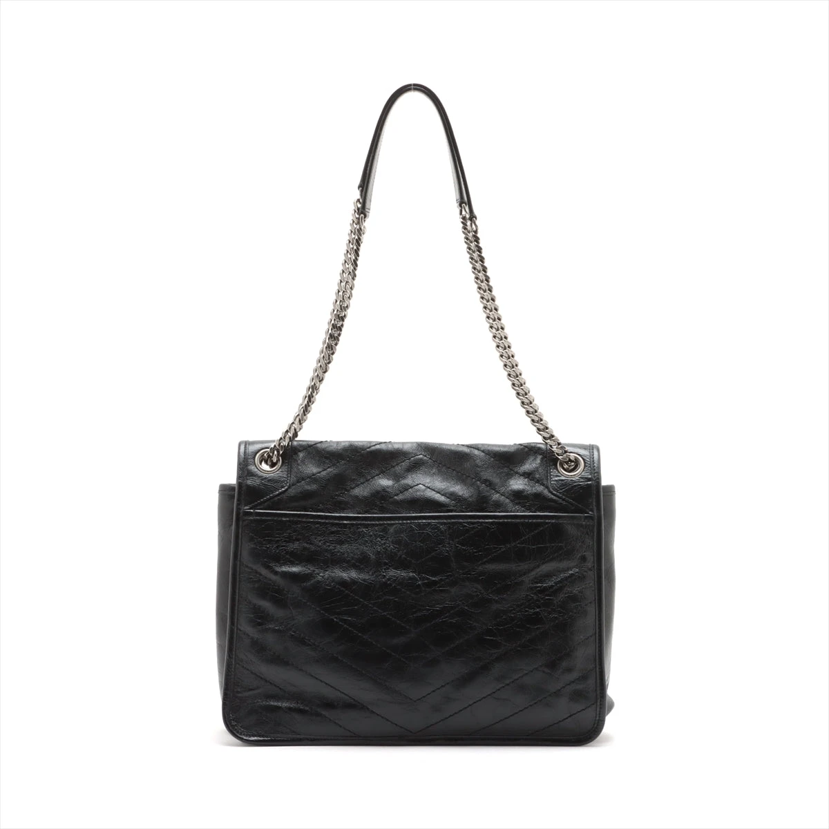 サン・ローラン ロゴ レザー ショルダーバッグ Saint Laurent LOU mini YSLロゴ レザーショルダーバッグ (Saint
