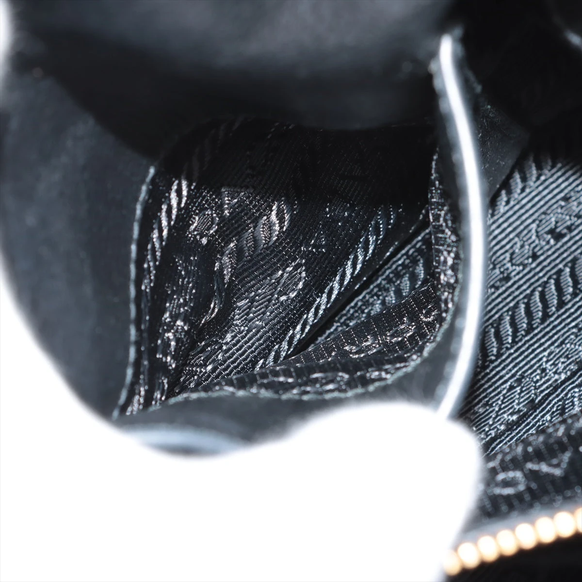 プラダ グレースカーフ レザー 2WAYショルダーバッグ ブラック 1BA111