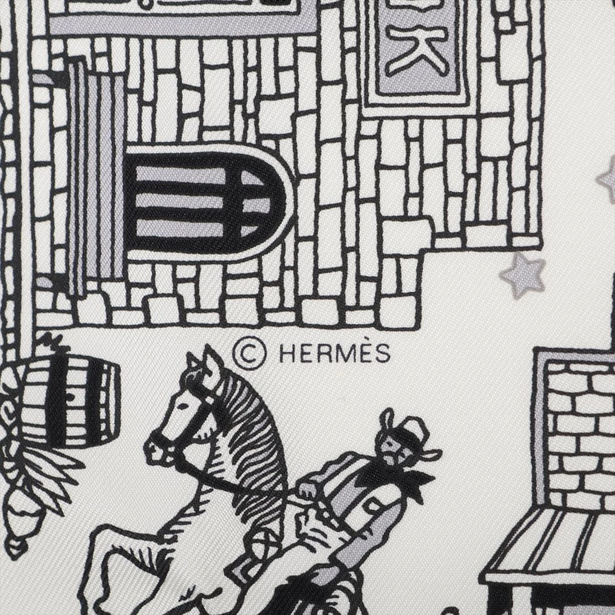 エルメス カレ55 Hermes Paris Station Bandana エルメス パリ