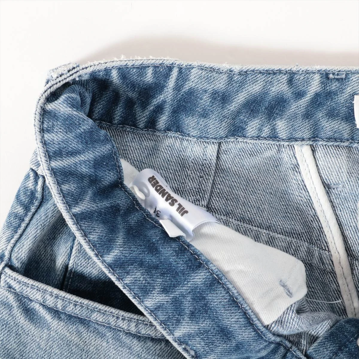 JIL SANDER ジルサンダー ブルーコットンデニムパンツ JIL SANDER ジルサンダー 23AW Diagonal Cotton Organic Denim