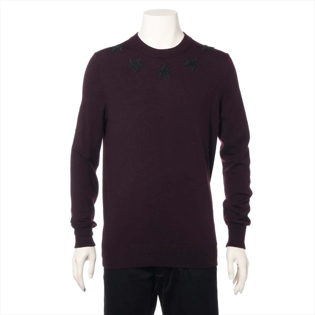 ジバンシィ ウール×ポリエステル ニット S メンズ パープル 16F