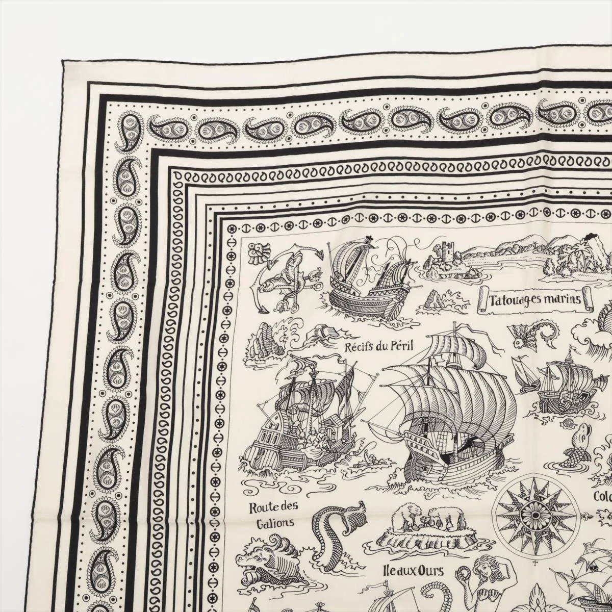 エルメス カレジェアン Tatouages Marins Bandana 船乗りの