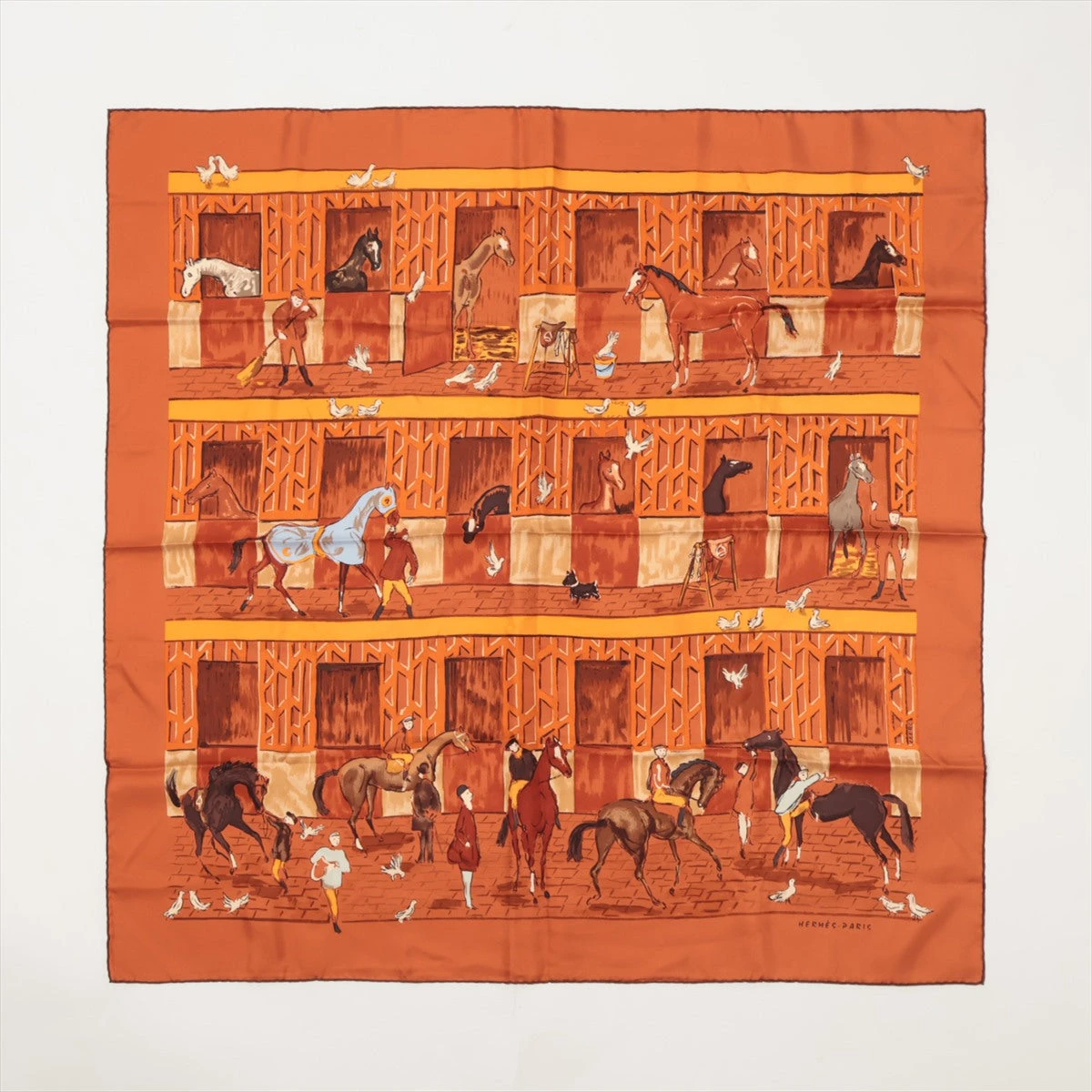 エルメス　HERMES カレ90 ジョッキー 楽天市場】【エルメス】Hermes カレ90 18-3-7 ジョッキー シルク
