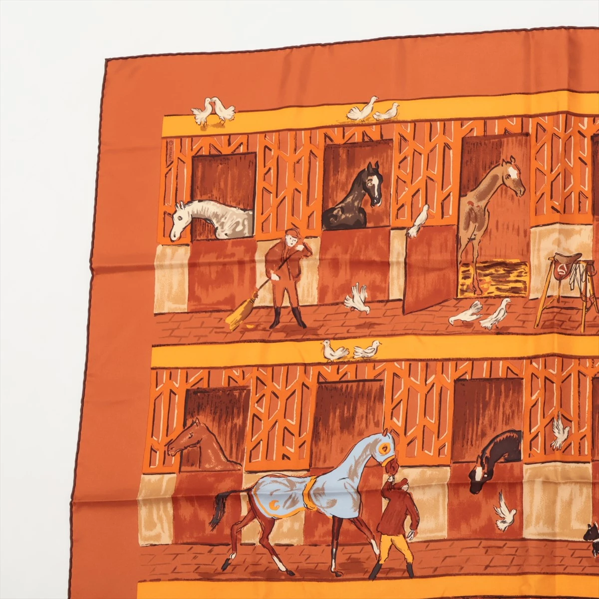 那*子様 HERMES　スカーフ　カレ90　王室の馬小屋 HERMES】【THE ROYAL MEWS】【王室の馬小屋】【フランス製】エルメス