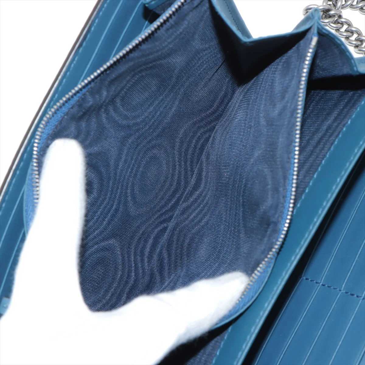 グッチ GGブルームス ディオニュソス チェーンウォレット ブルー グッチ GGブルームス ディオニュソス チェーンウォレット ブルー