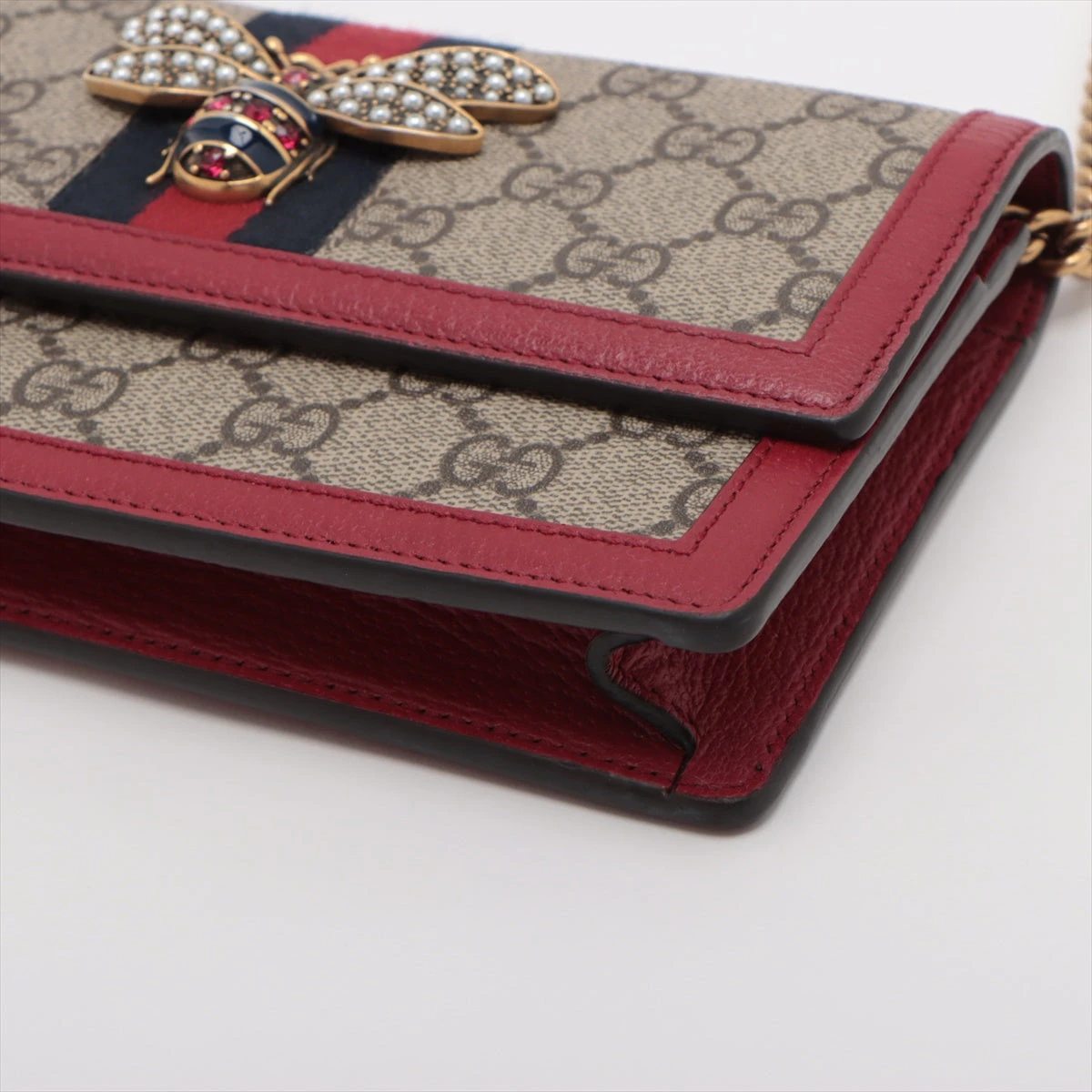 グッチ GGスプリーム クイーンマーガレット チェーンウォレット