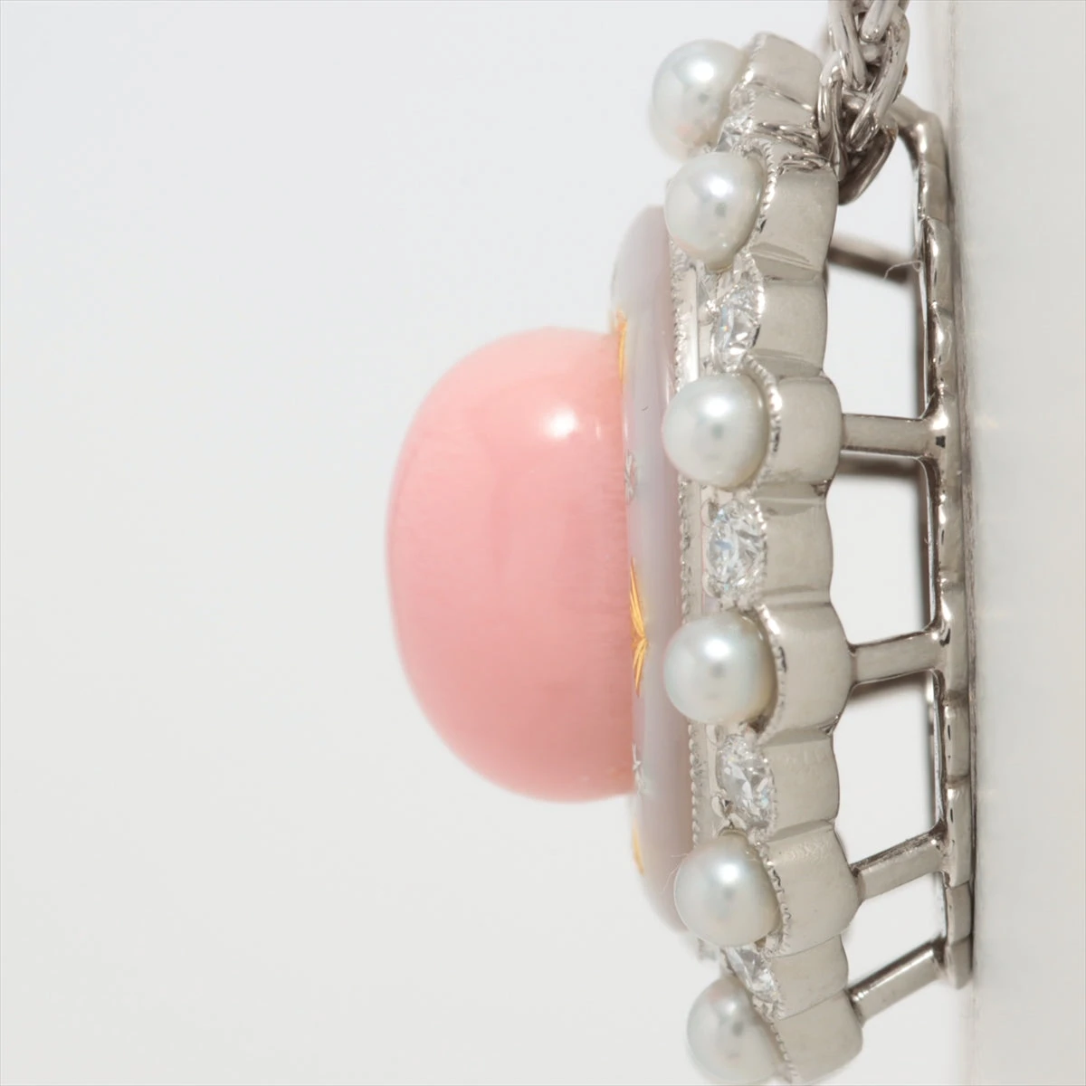ミキモト ピクウェ コンクパール ダイヤ ネックレス 18K(WG