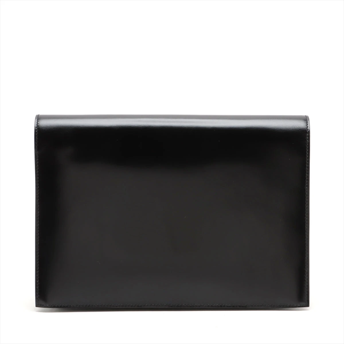 エルメス ポシェットジェット ボックスカーフ ブラック ゴールド金具