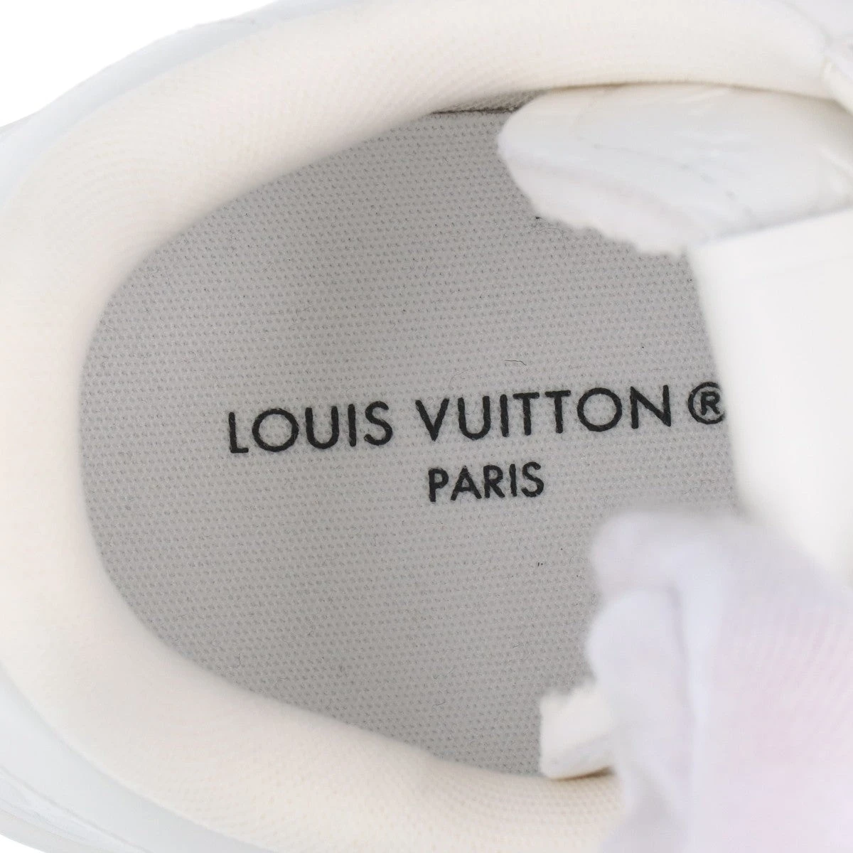 ヴィトン リヴォリライン 23年 レザー スニーカー 9 メンズ ホワイト