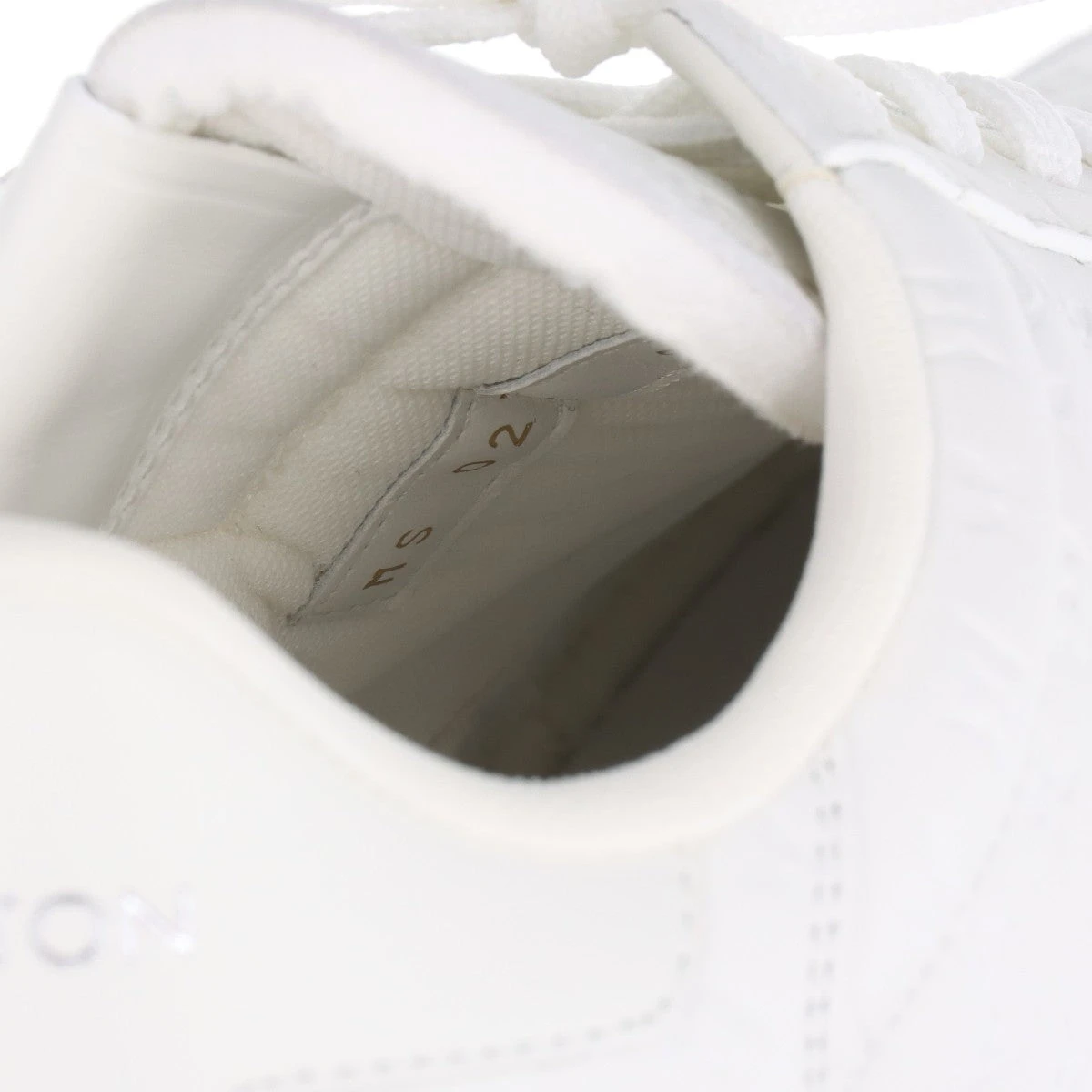 ヴィトン リヴォリライン 23年 レザー スニーカー 9 メンズ ホワイト