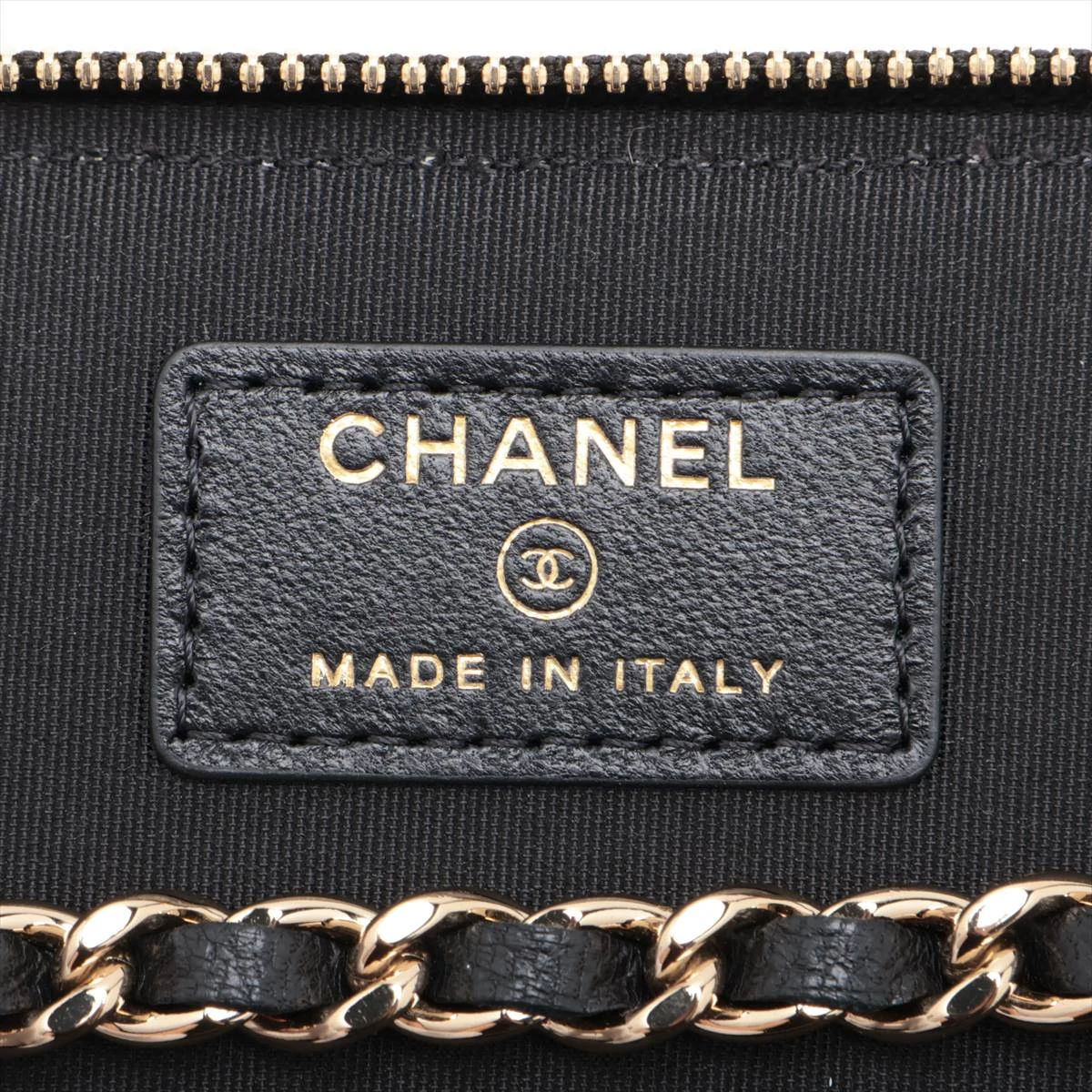 美品　CHANEL ヴァニティー　ラフィア　チェーンショルダー シャネル ココマーク ラフィア チェーンショルダーバッグ