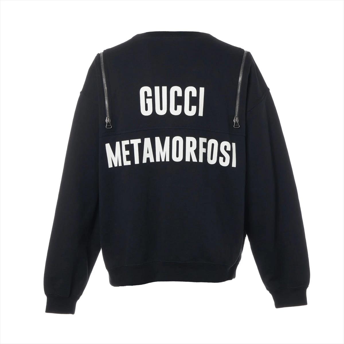 グッチ ミケーレ期 コットン スウェット L メンズ ブラック 715897