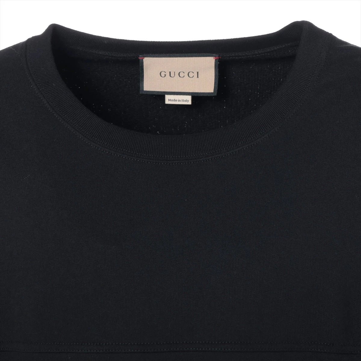 グッチ ミケーレ期 コットン スウェット L メンズ ブラック 715897