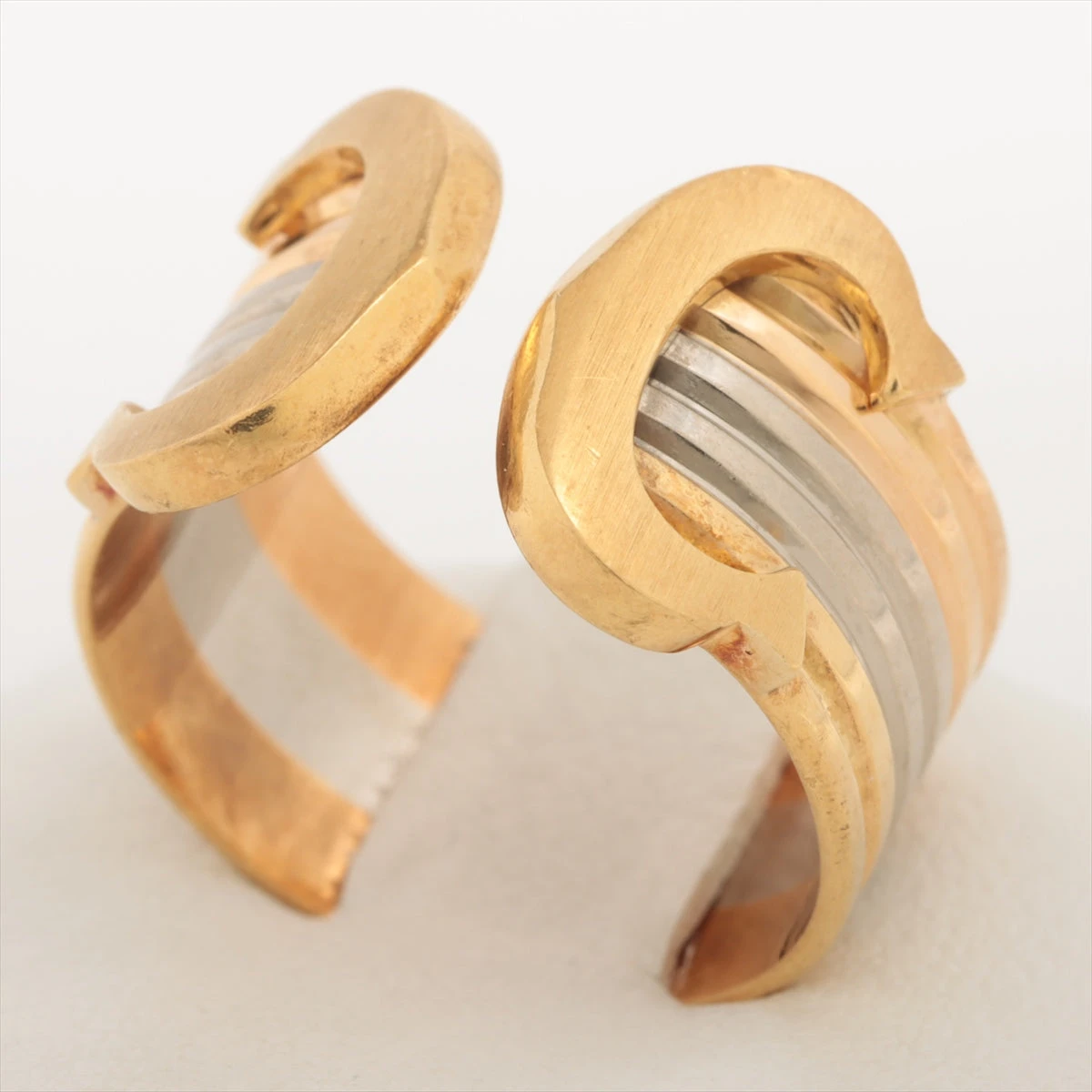 カルティエ 2C リング 750(YG×PG×WG) 6.8g 54 A2979538｜中古