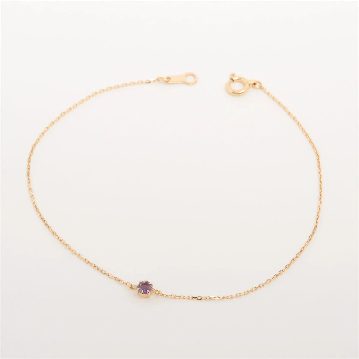 ete K18 ブレスレット アメジスト　誕生石 エテ アメジスト ブレスレット K18(YG) 0.6g A2978593｜中古