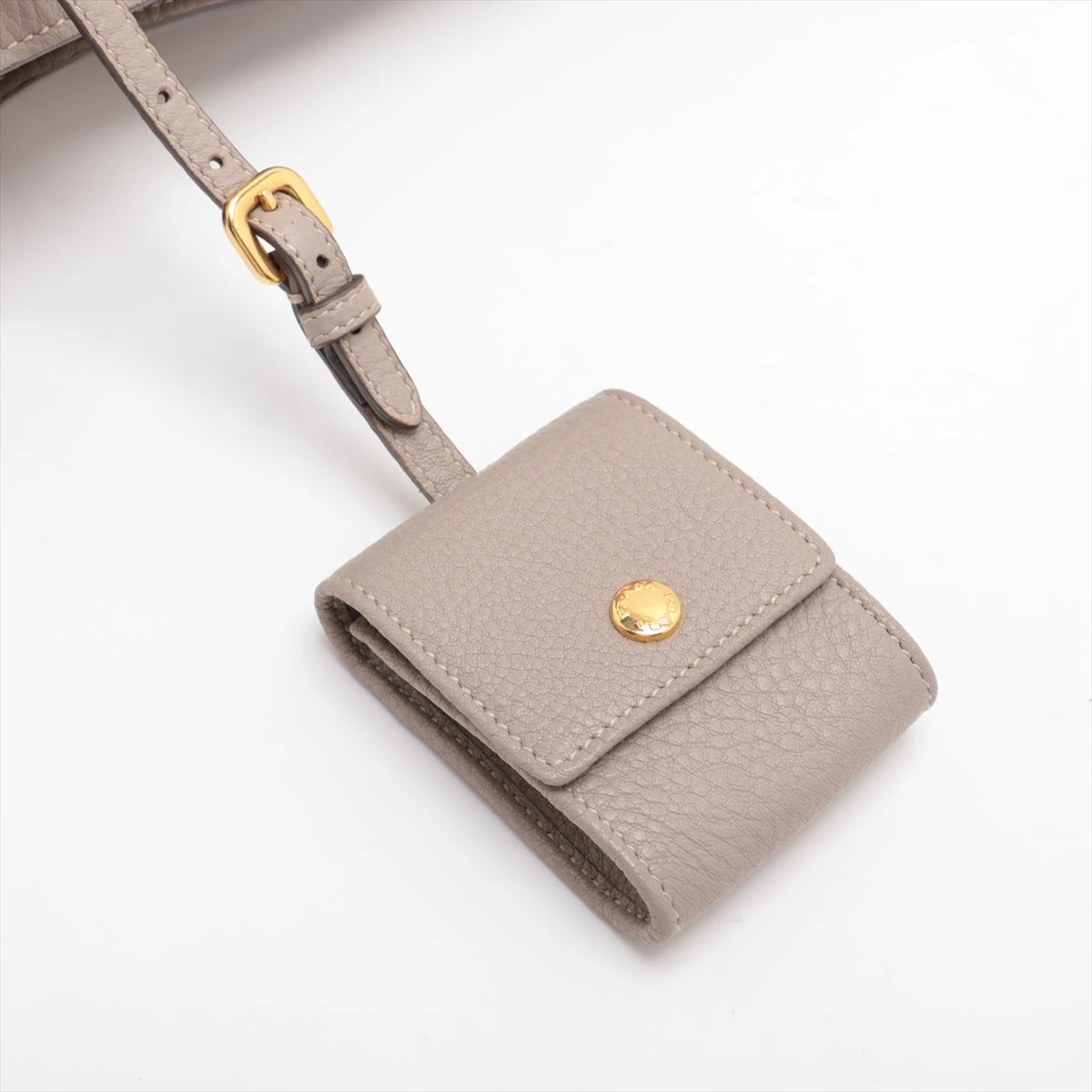 プラダ ヴィッテロダイノ レザー 2WAYハンドバッグ ベージュ