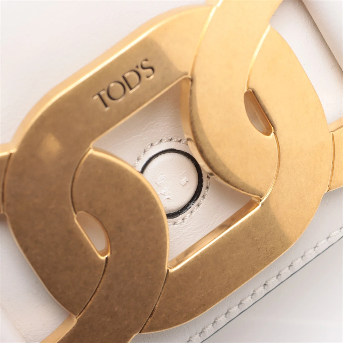 セール☆TOD'S トッズ ケイトショルダーバッグ ホワイト レザー トッズ ケイト レザー ショルダーバッグ ホワイト BU017435