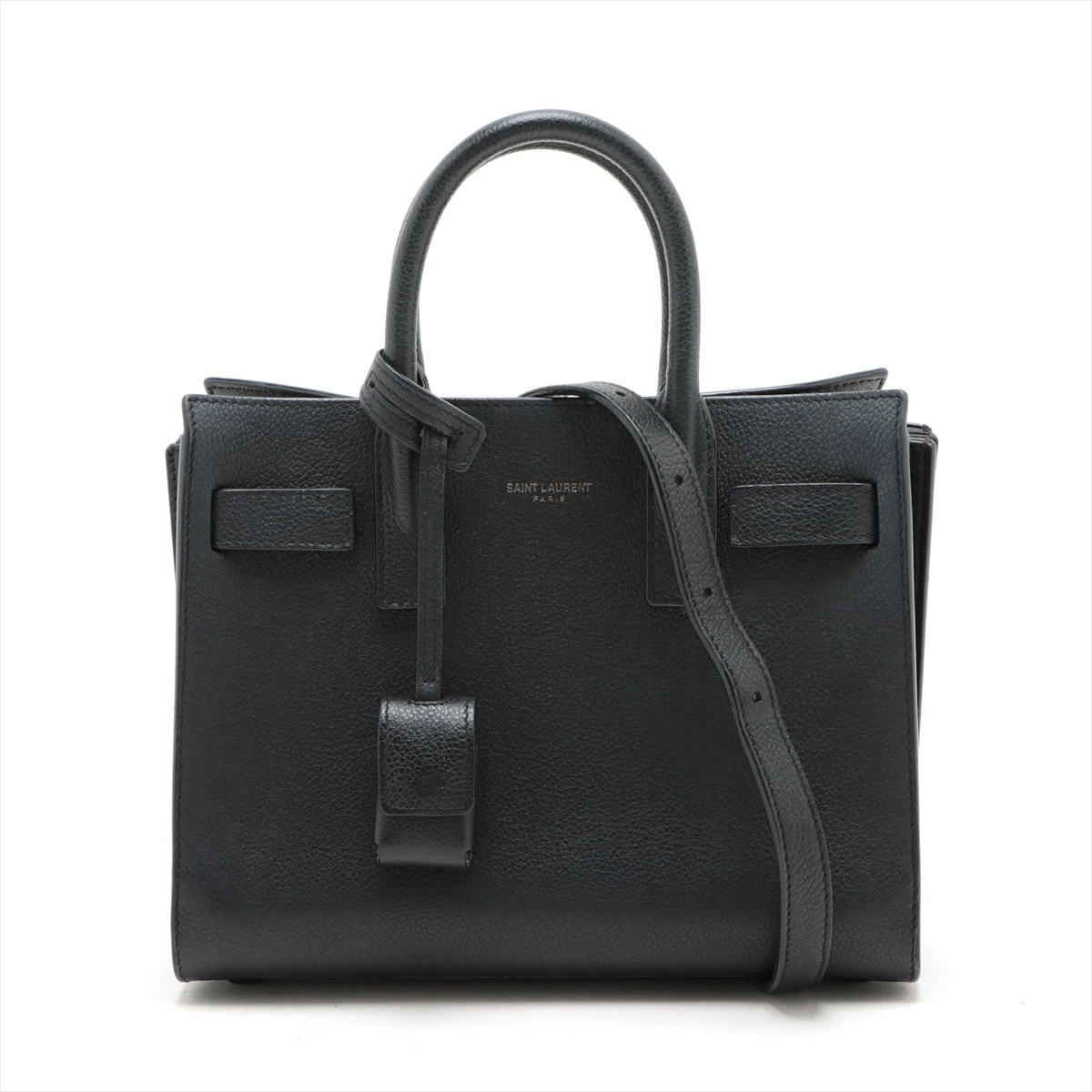 美品✨　サンローラン　パリ　サックドジュール　ナノ　レザー　ハンドバッグ サンローランパリ サックドジュール ナノ レザー 2WAY