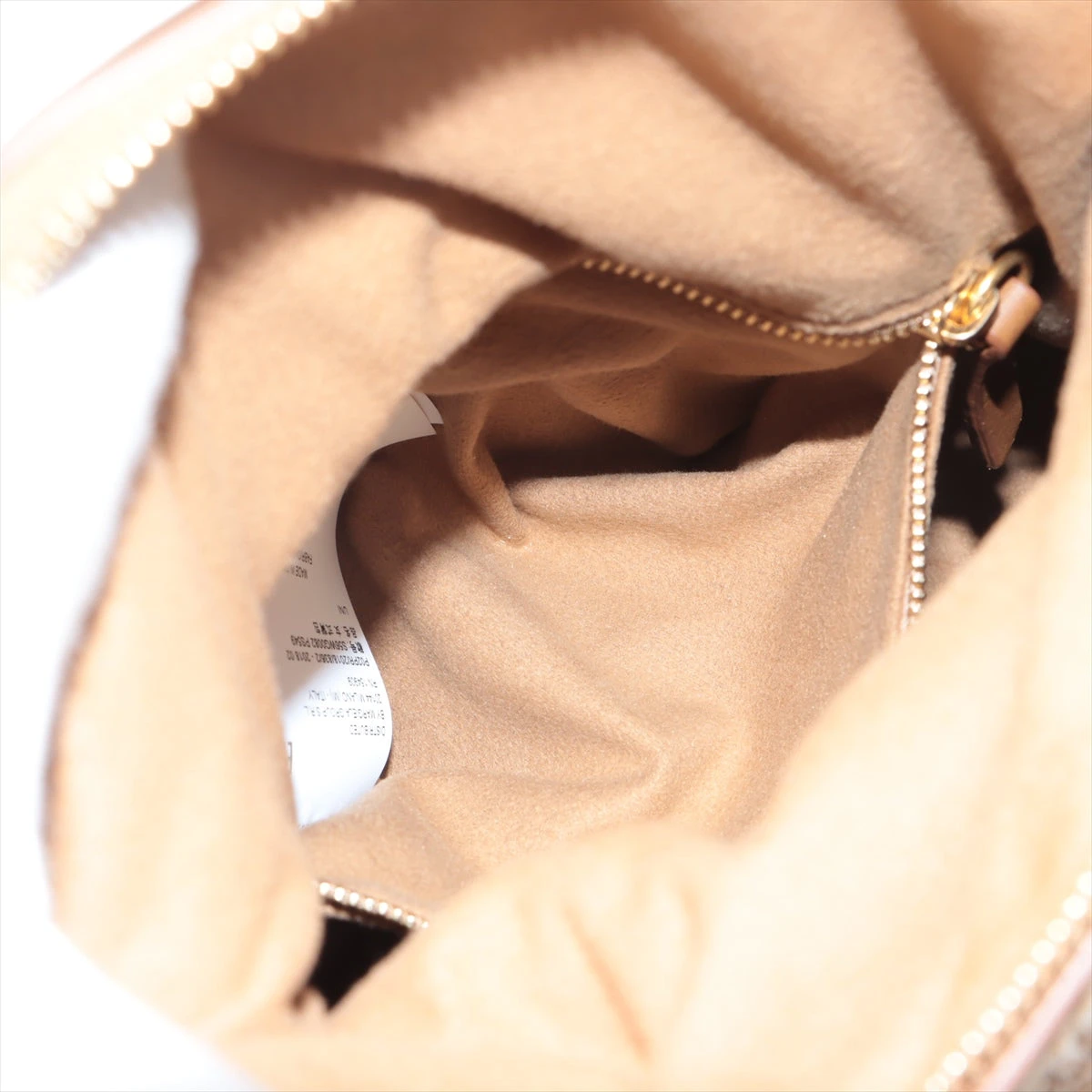 メゾンマルジェラ 5AC エコファー×レザー 2WAYハンドバッグ ブラウン