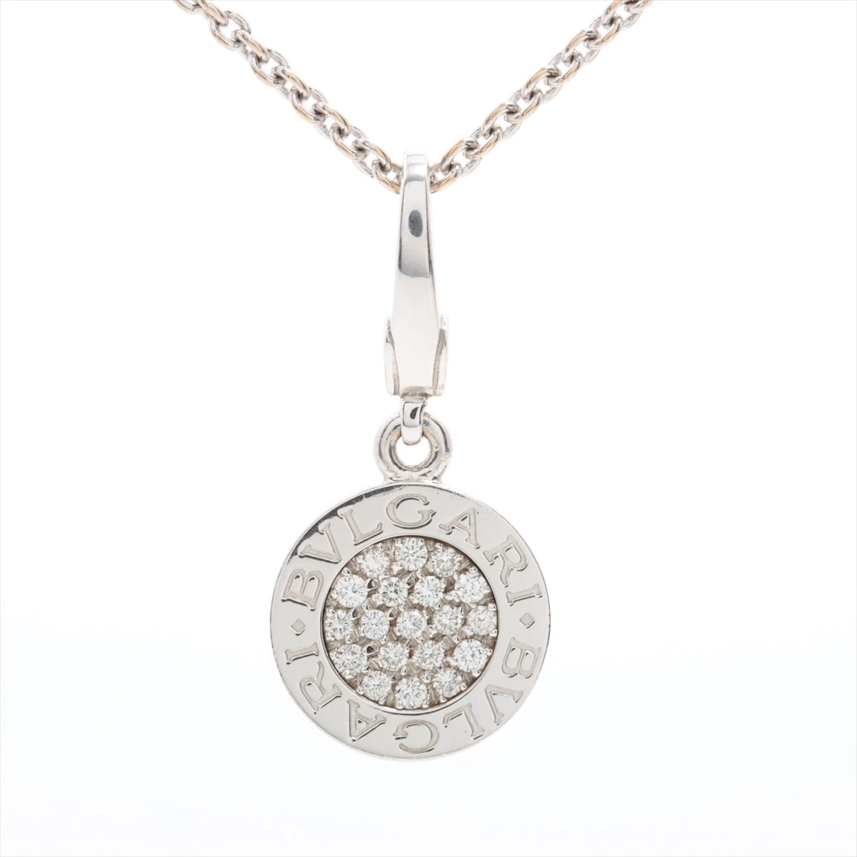 BVLGARI ブルガリブルガリ パヴェダイヤモンド ネックレス 750WG ブルガリ ブルガリブルガリ パヴェ ダイヤ ネックレス 750(WG