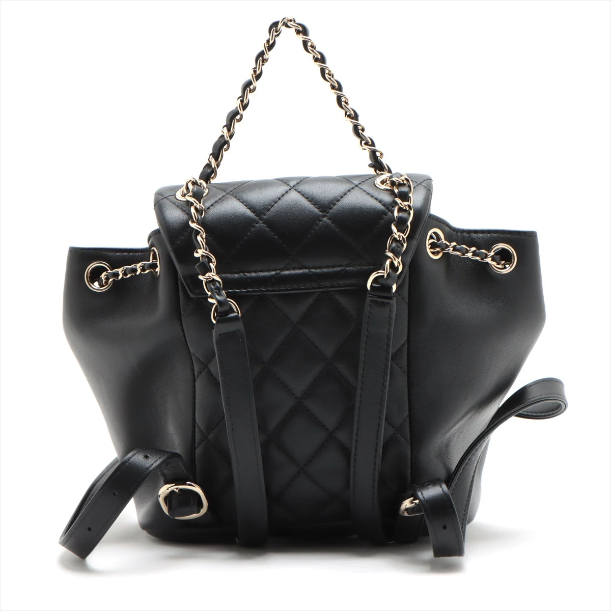 人気モデル✨CHANEL マトラッセ　ラムスキン　チェーンリュック　ブラック シャネル マトラッセ ラムスキン チェーンリュック ブラック