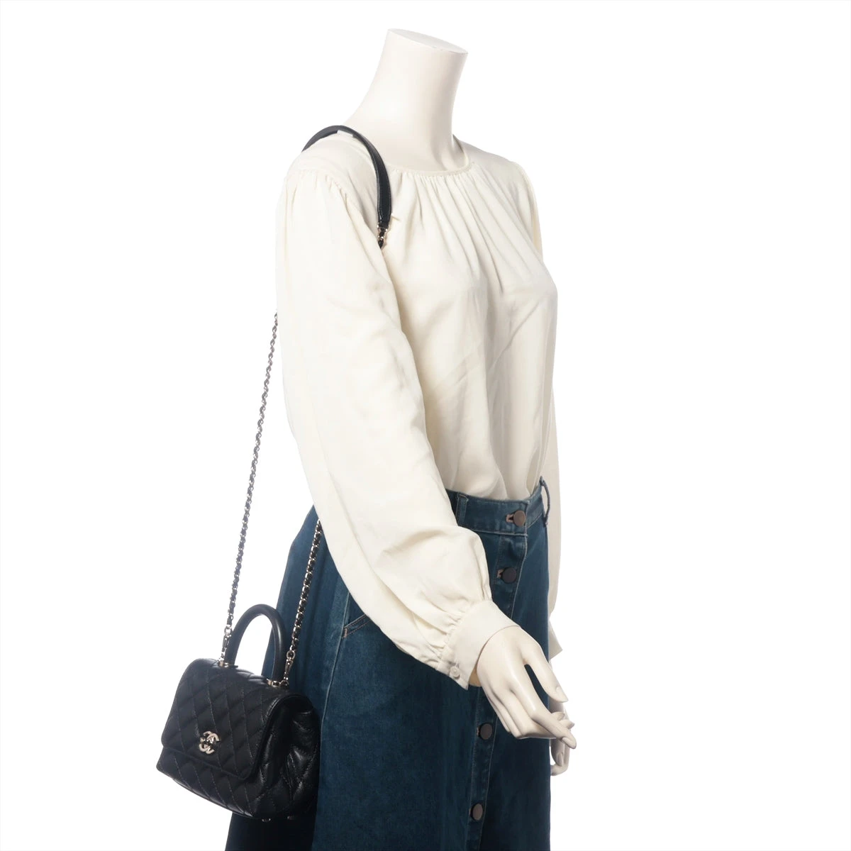 シャネル ココハンドル19 XXS キャビアスキン 2WAYショルダー