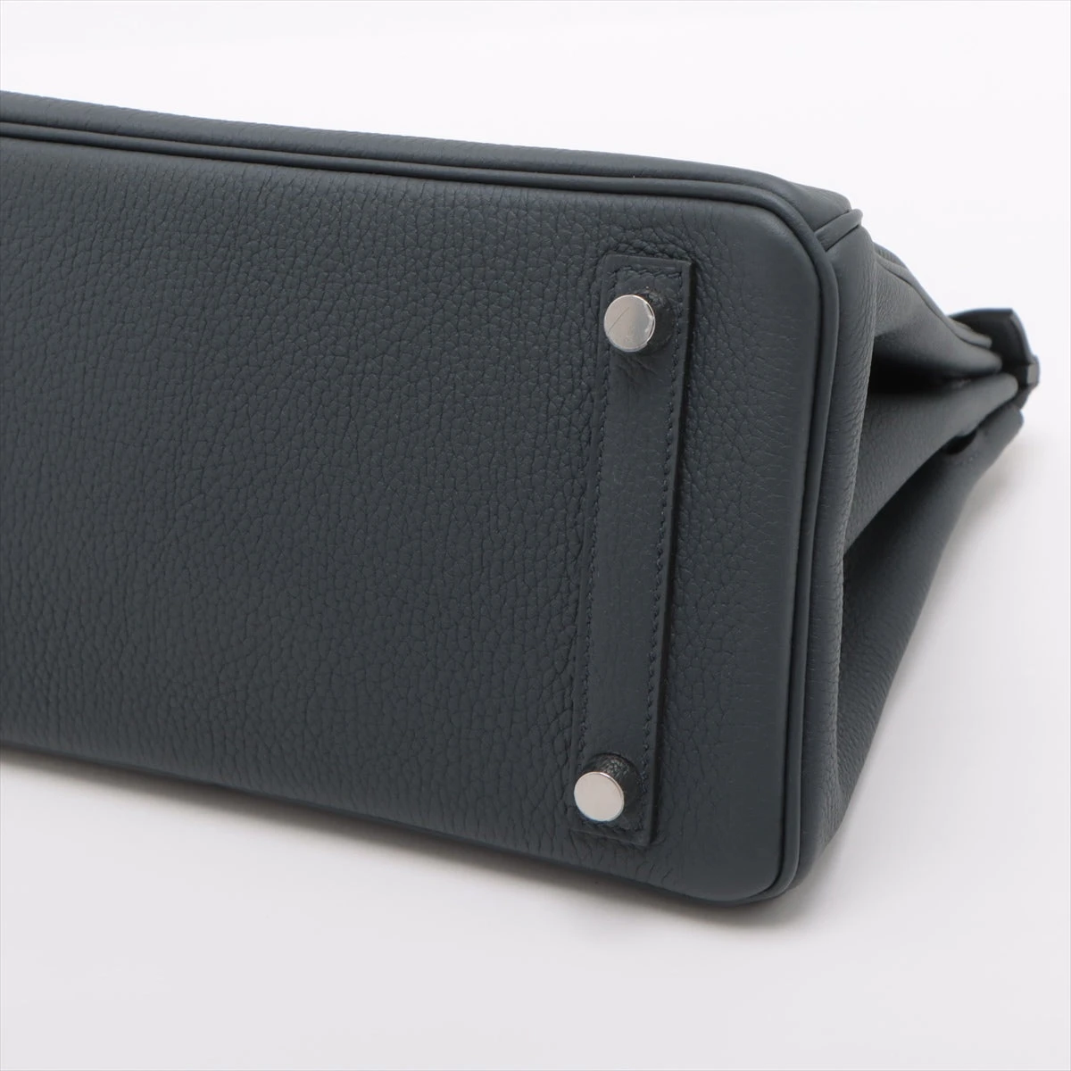「美品」　HERMES エルメス　シルバー バーキン25 スイフト セージ(ソーゼ) シルバー金具