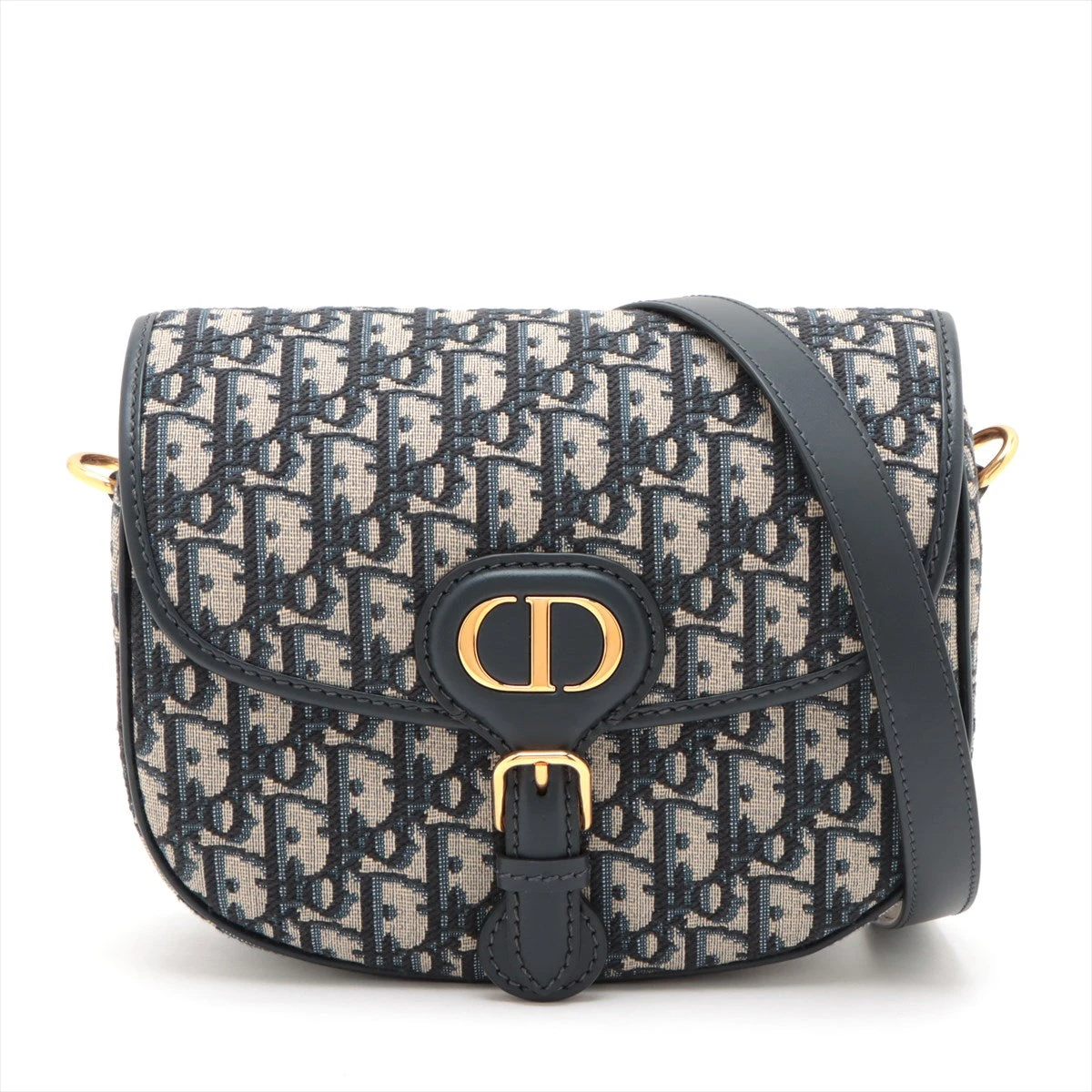 Dior バラ売り可 クリスチャンディオール オブリーク ボビー キャンバス×レザー
