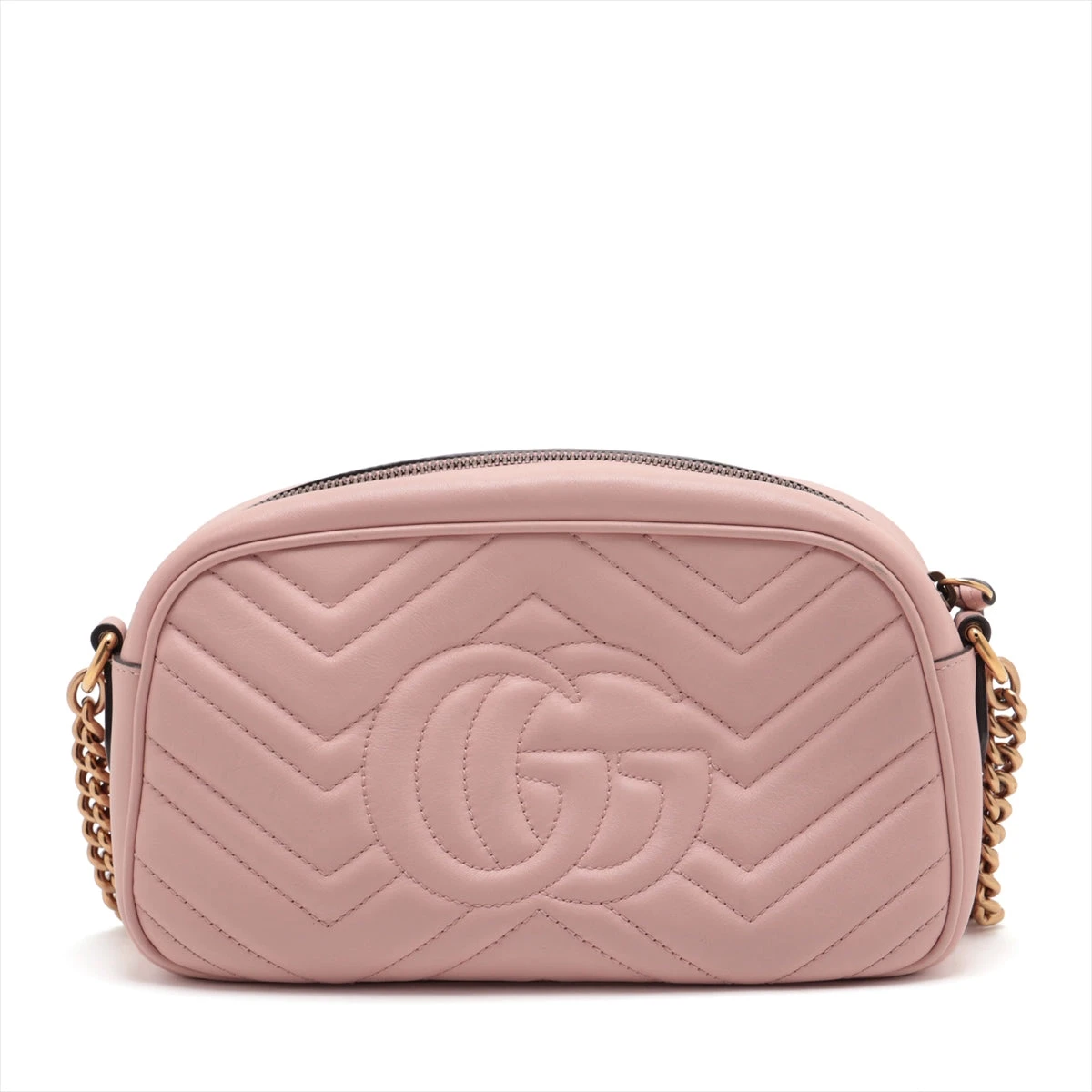 グッチ GGスプリーム レザー チェーンショルダーバッグ ピンク 447632