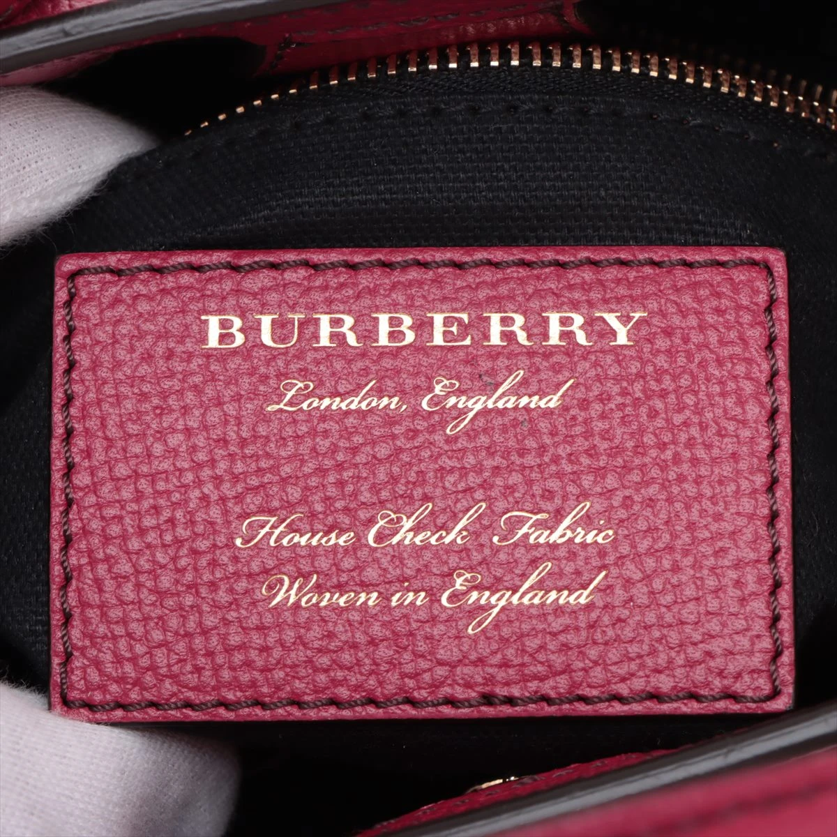 バーバリー スモールバナー キャンバス×レザー 2WAYハンドバッグ