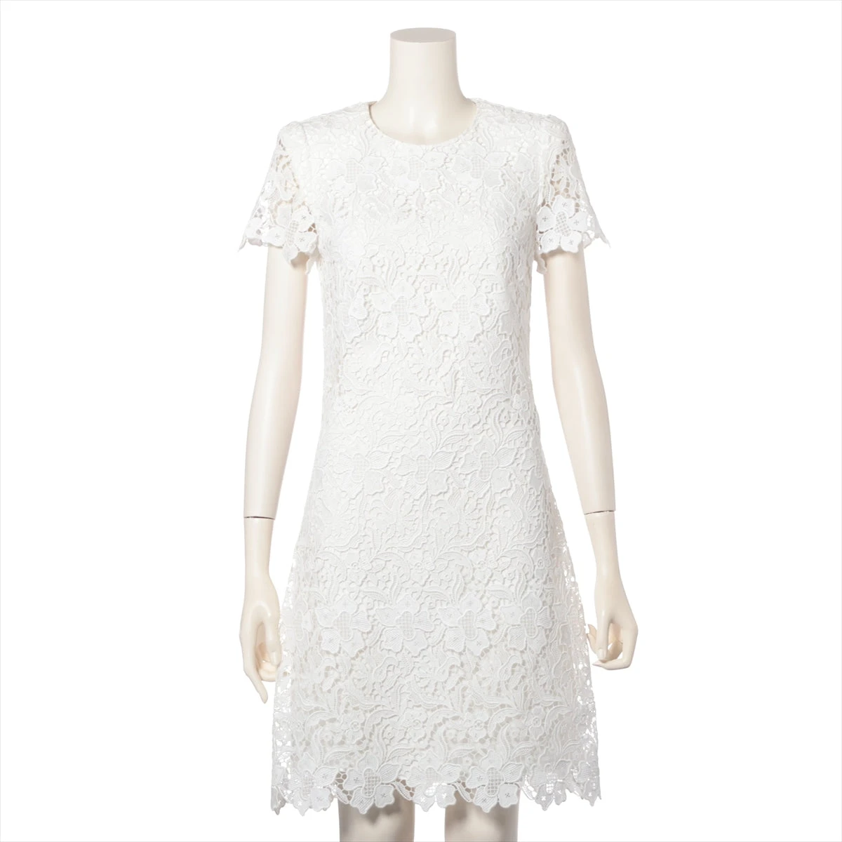 ジバンシィ コットン×ポリエステル ワンピース 34 レディース ホワイト  